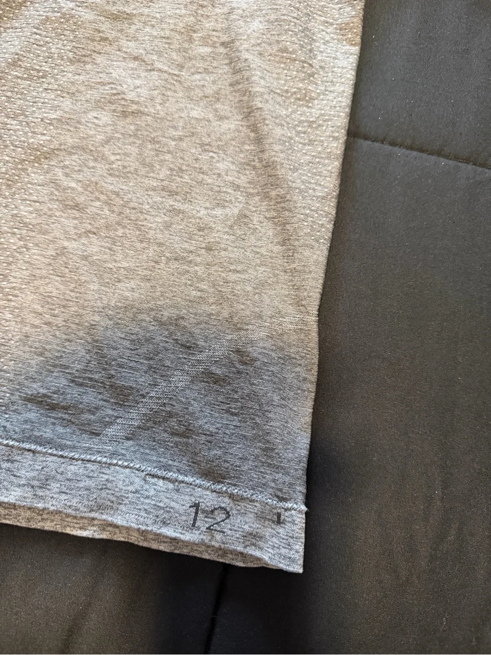 Light Gray Long Sleeve Crewneck Top Lululemon Womens Size 12
